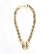 Vintage Jewelry Matte Frosted Double Chain Unisex Sweater Chain Necklace